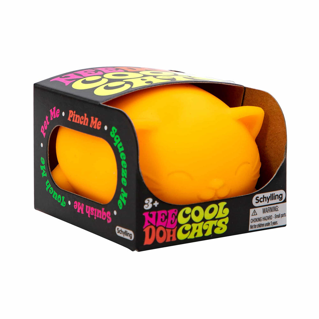 Adorable Character Cool Cats NeeDoh | Select Morning Crest - Dino Character Malt-Gel Filled Sensory Glob Detail