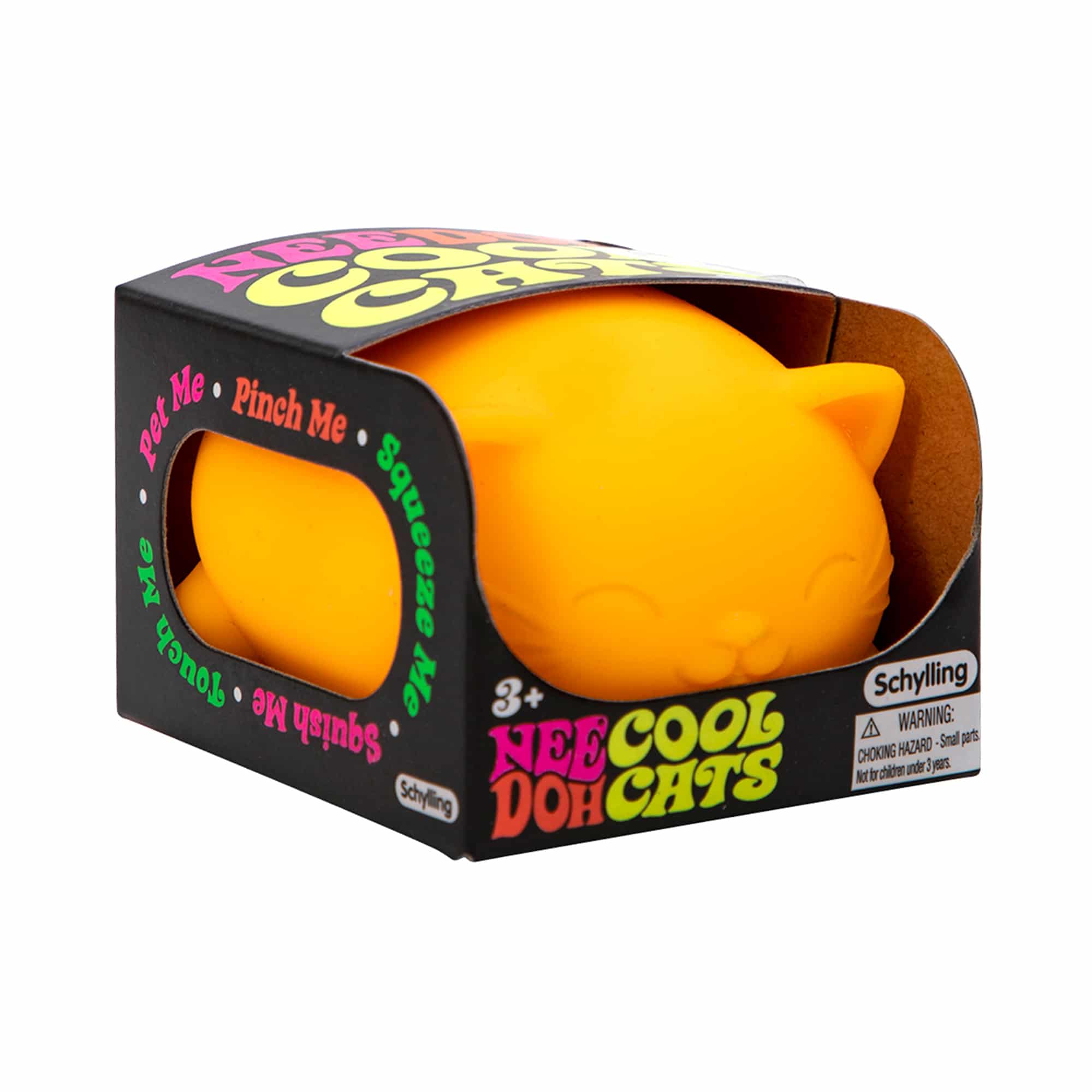 Adorable Character Cool Cats NeeDoh | Select Morning Crest - Dino Character Malt-Gel Filled Sensory Glob Detail