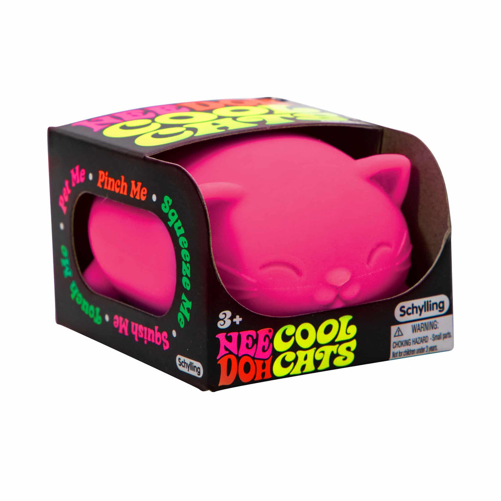 Adorable Character Cool Cats NeeDoh | Select Morning Crest - Dino Character Malt-Gel Filled Sensory Glob Detail