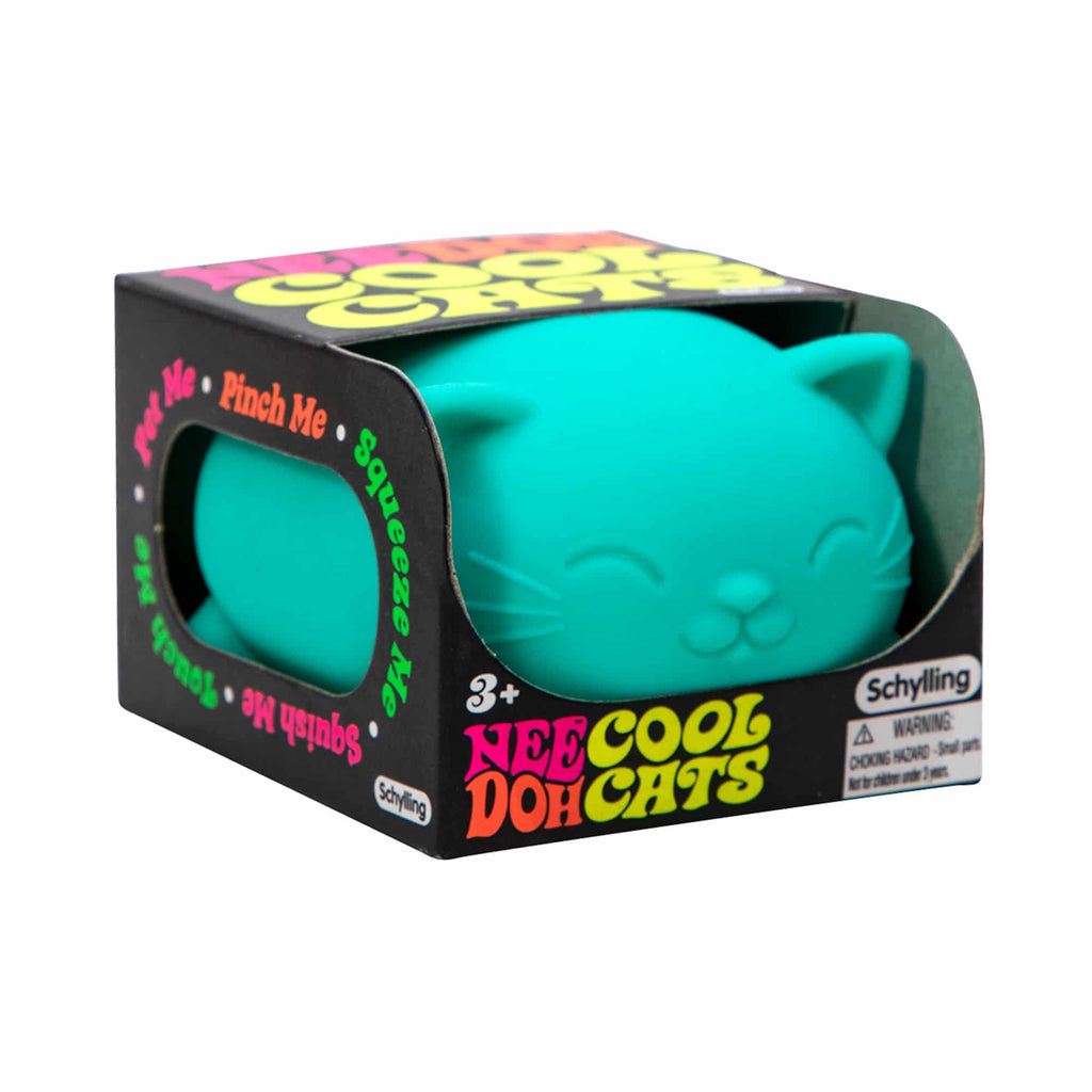 Adorable Character Cool Cats NeeDoh | Select Morning Crest - Dino Character Malt-Gel Filled Sensory Glob Detail