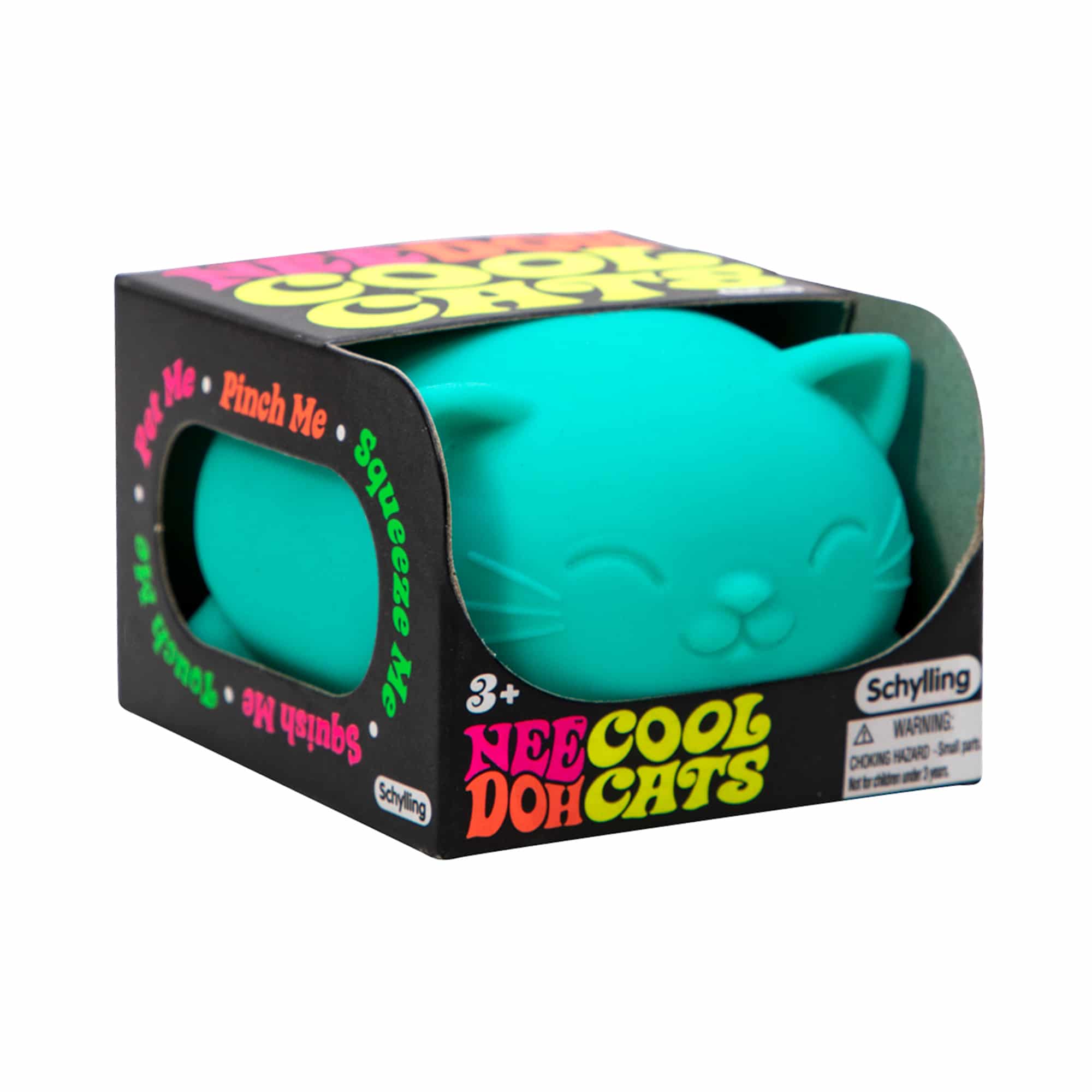 Adorable Character Cool Cats NeeDoh | Select Morning Crest - Dino Character Malt-Gel Filled Sensory Glob Detail