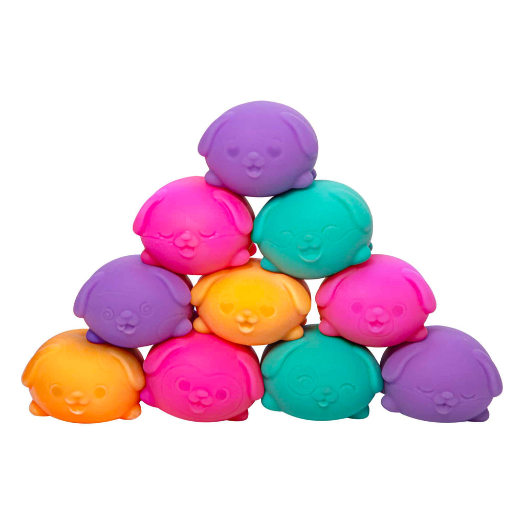 Portable Teenie Teenie NeeDoh Funky Pup | Edition Copper Bloom - Collectible Teenie Tiny Fidget Balls for Kids Detail
