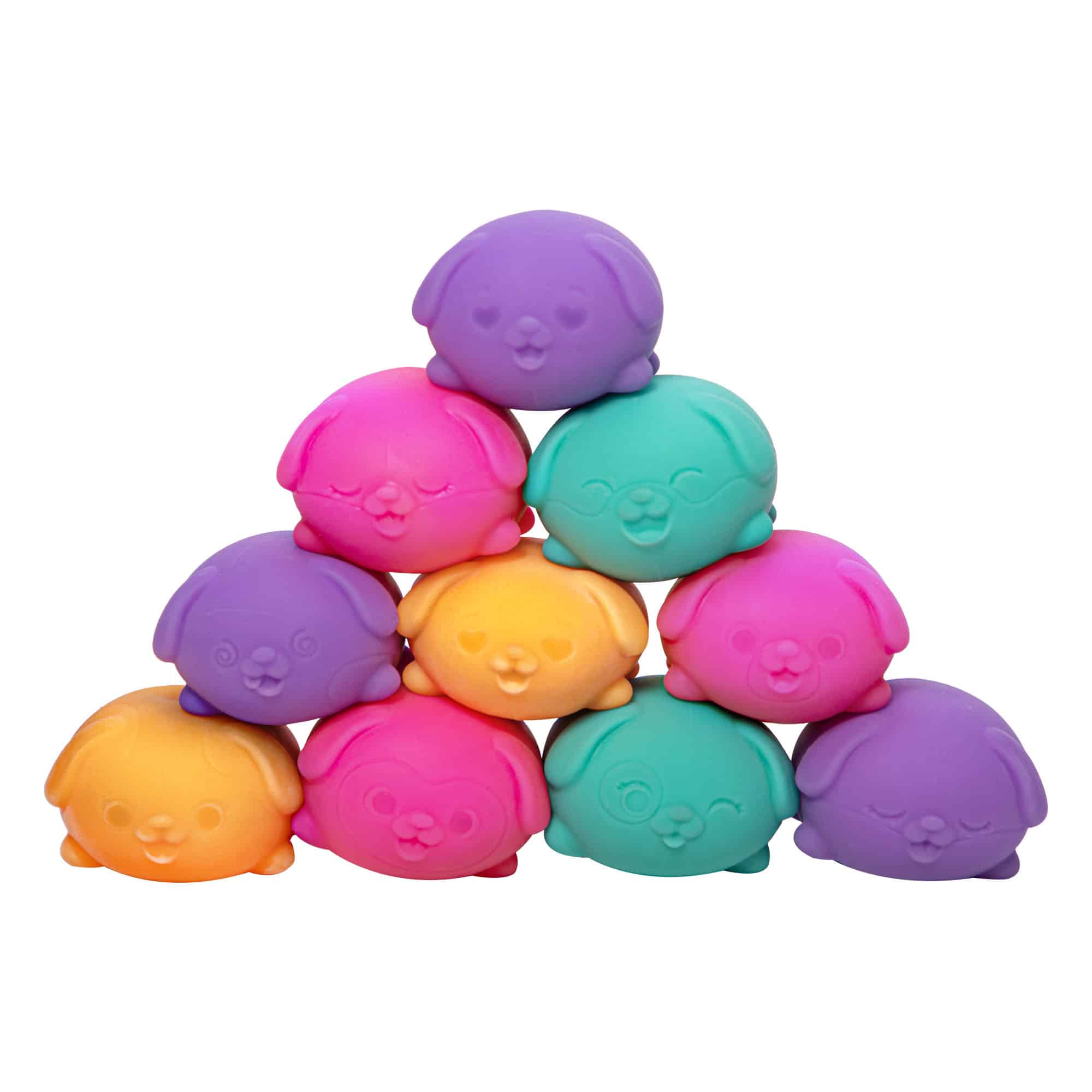 Portable Teenie Teenie NeeDoh Funky Pup | Edition Copper Bloom - Collectible Teenie Tiny Fidget Balls for Kids Detail
