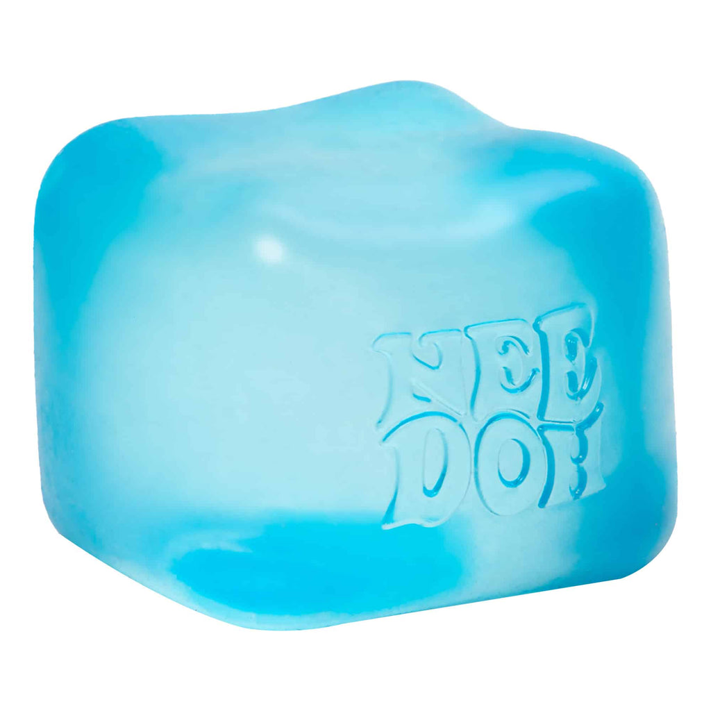 Crystal Clear NeeDoh Nice Cube | Series Elm Bridge - Translucent Jelly Cool Cube Sensory Toy Detail