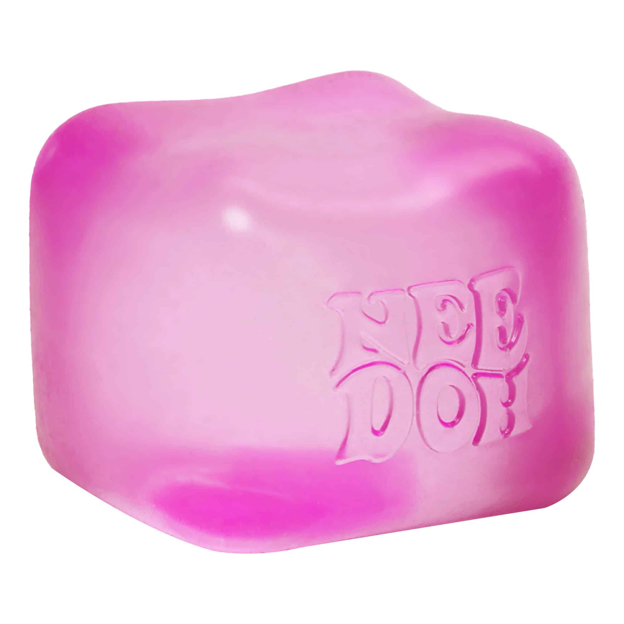 Crystal Clear NeeDoh Nice Cube | Series Elm Bridge - Translucent Jelly Cool Cube Sensory Toy Detail