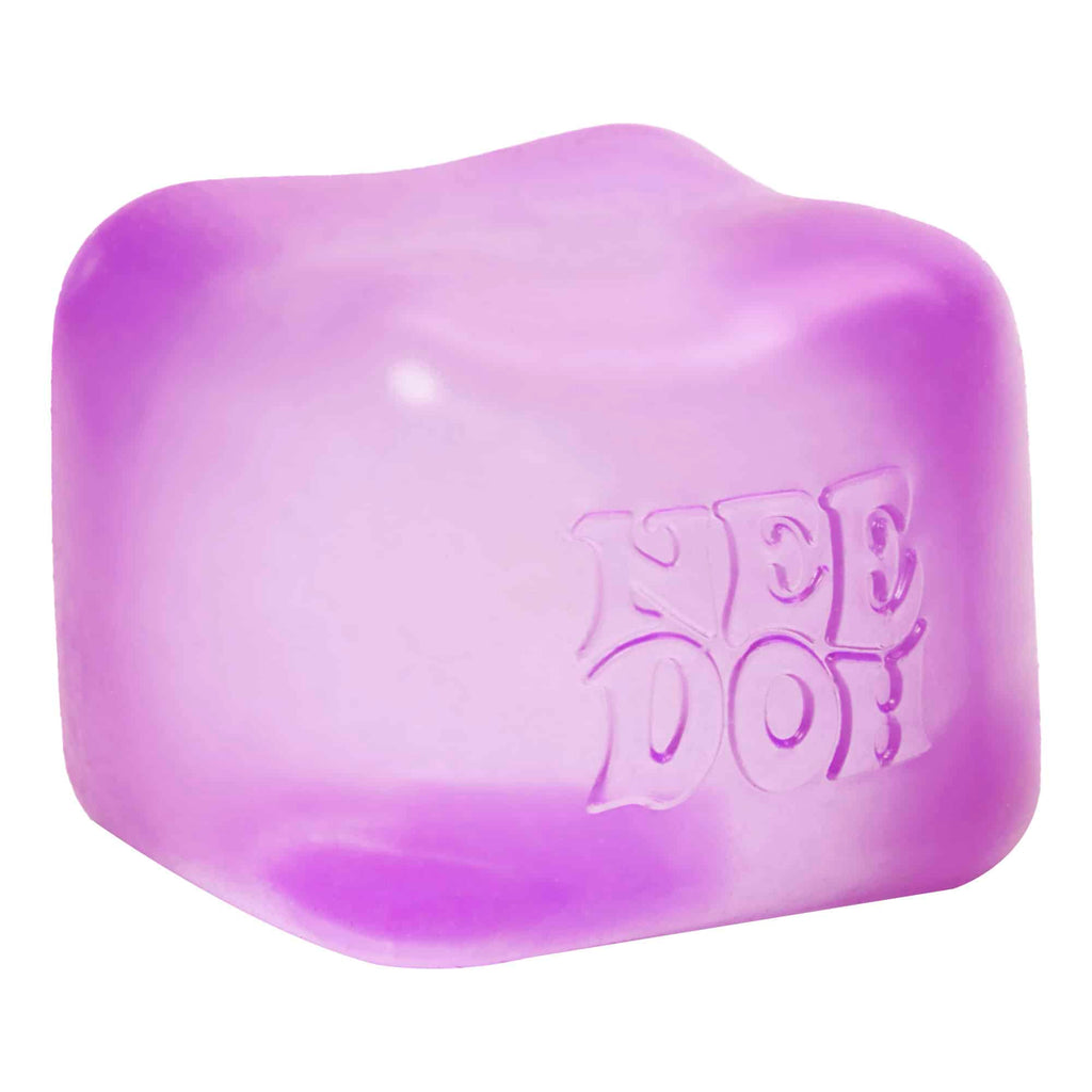 Crystal Clear NeeDoh Nice Cube | Series Elm Bridge - Translucent Jelly Cool Cube Sensory Toy Detail