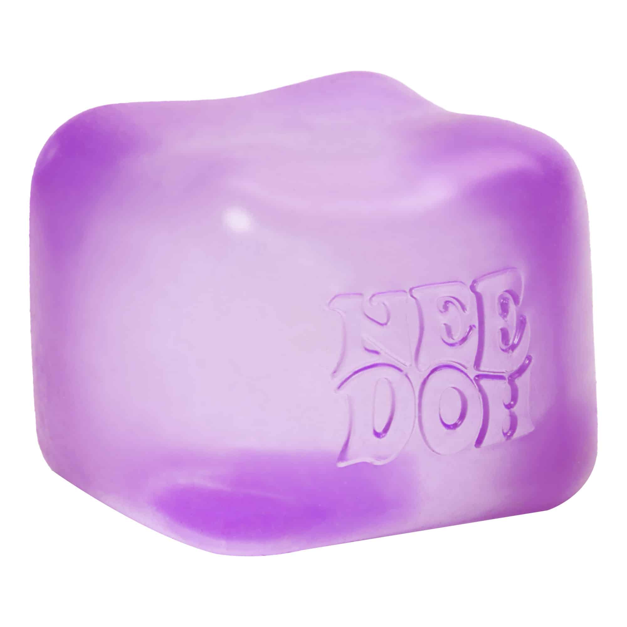 Crystal Clear NeeDoh Nice Cube | Series Elm Bridge - Translucent Jelly Cool Cube Sensory Toy Detail