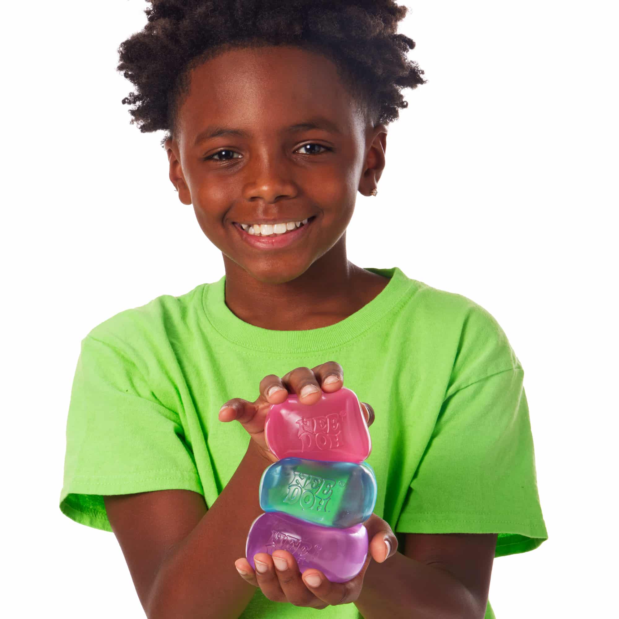 Crystal Clear NeeDoh Nice Cube | Series Elm Bridge - Translucent Jelly Cool Cube Sensory Toy Detail