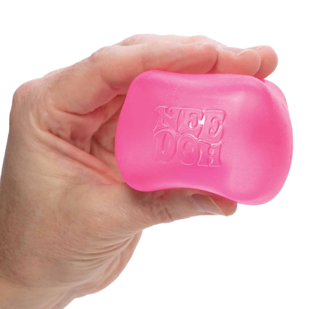 Crystal Clear NeeDoh Nice Cube | Series Elm Bridge - Translucent Jelly Cool Cube Sensory Toy Detail