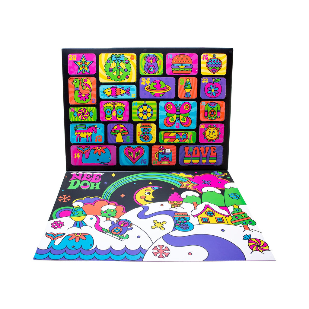 Multi-Pack Value NeeDoh Advent Calendar | Signature Copper Summit - Mini Groovy Glob Portable Stress Toy Set Detail