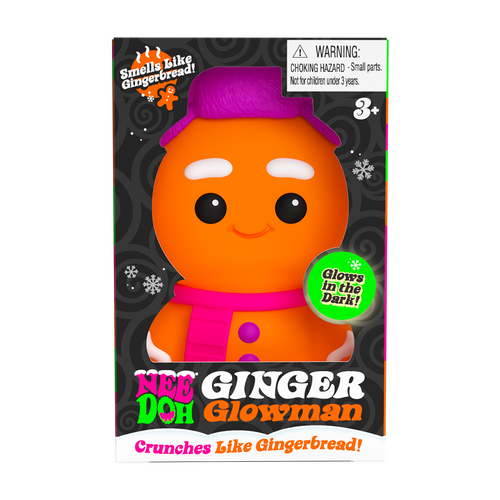 Adorable Character NeeDoh Ginger Glowman | Select Copper Path - Purrfect Cat Squishy Character Stress Toy - Surprise Me! (Random Style)